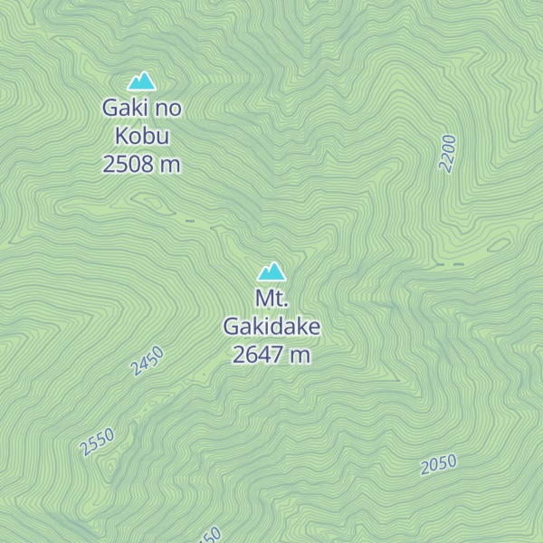 Map of Mt. Gakidake
