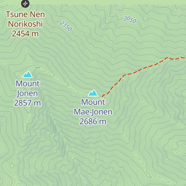 Map of Mount Mae-Jonen
