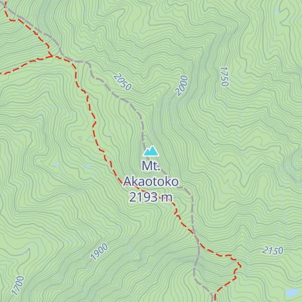 Map of Mt. Akaotoko