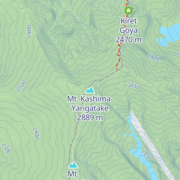 Map of Mt. Kashima-Yarigatake