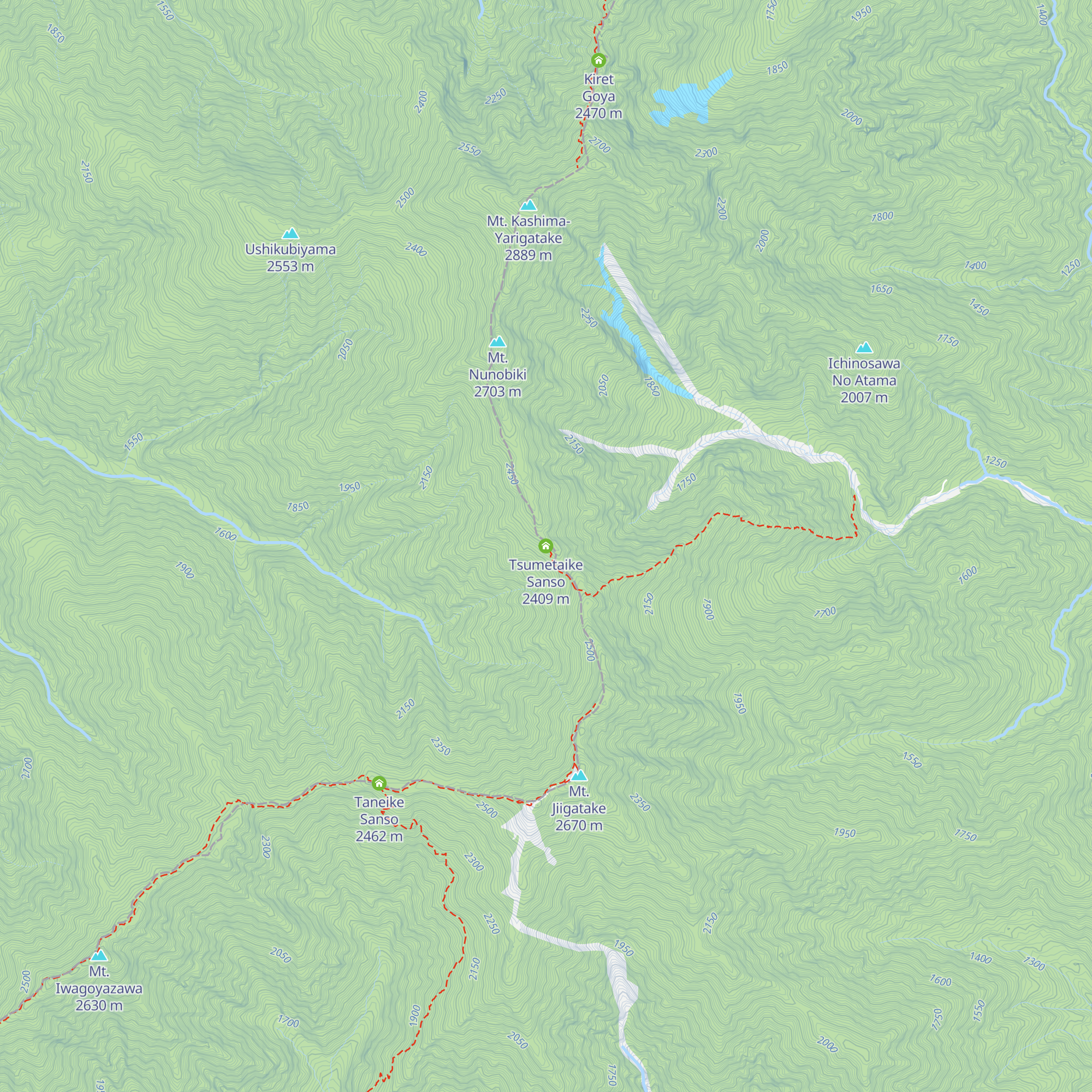Tsumetaike Sanso map