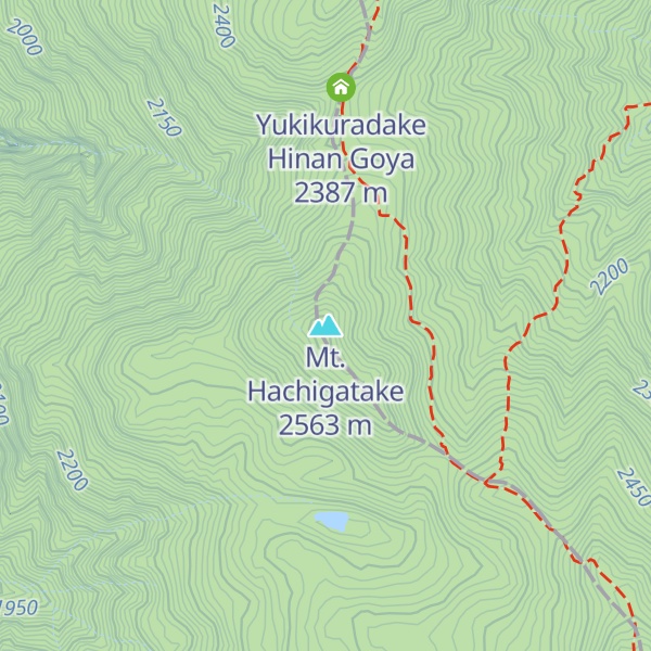 Map of Mt. Hachigatake
