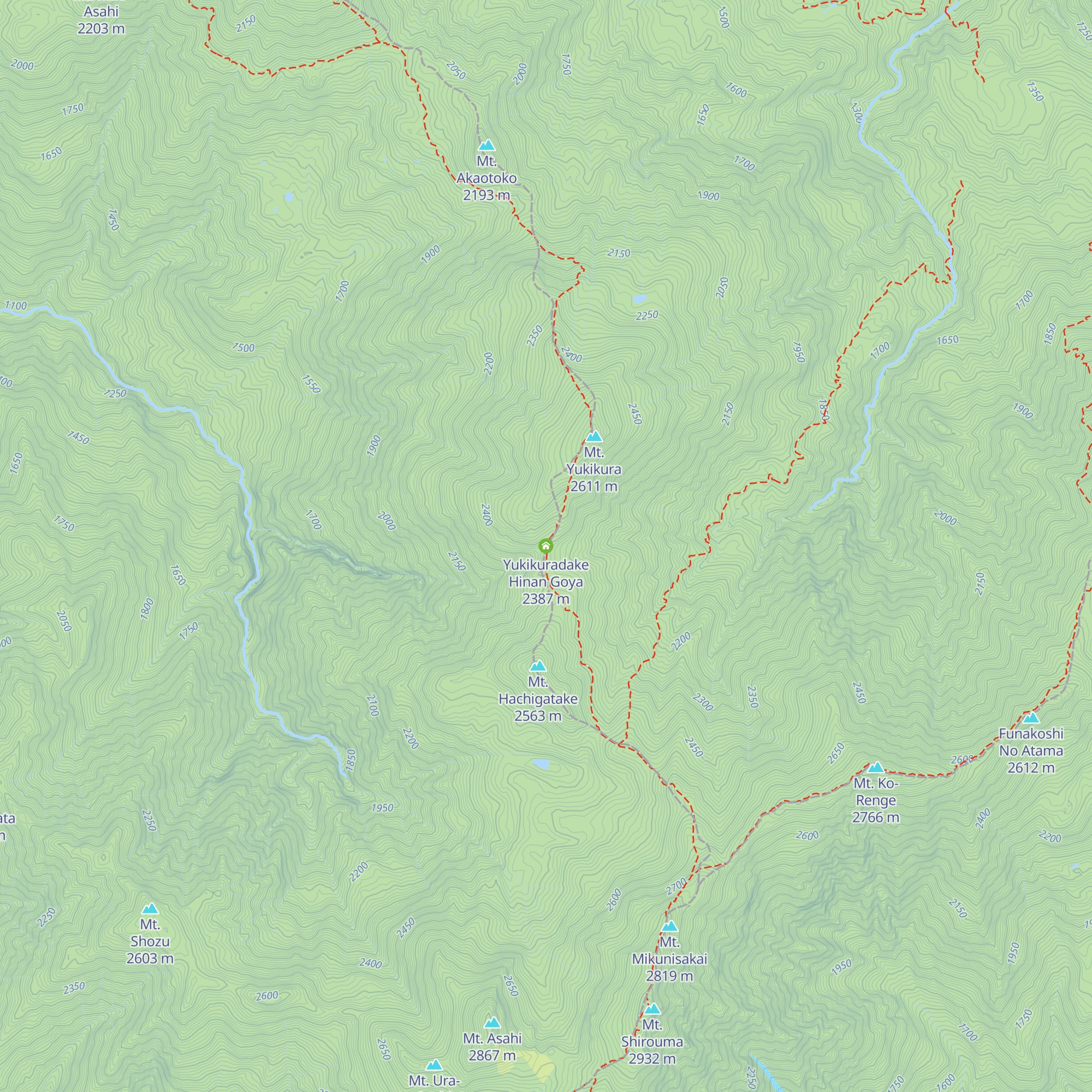 Yukikuradake Hinan Goya map