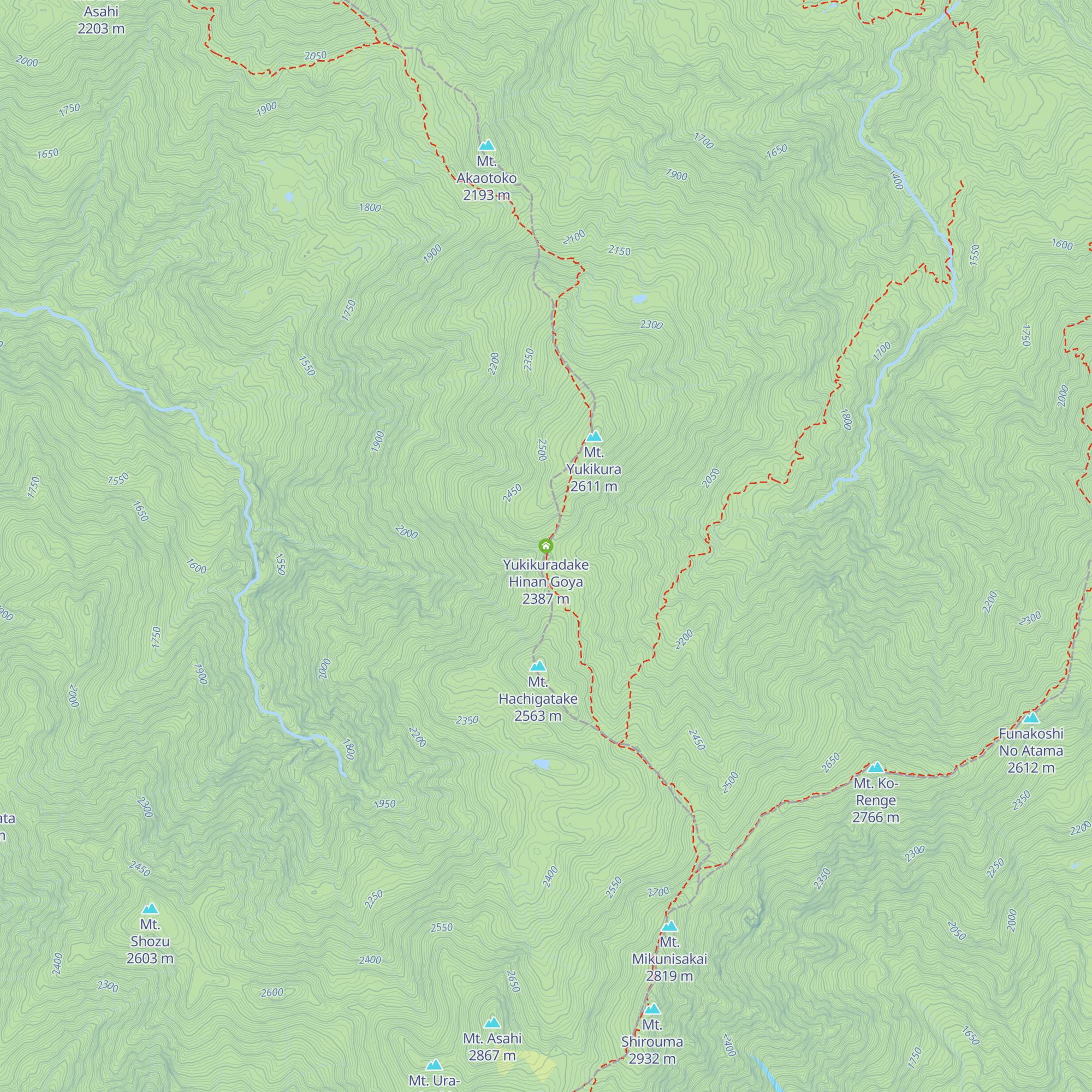 Yukikuradake Hinan Goya map