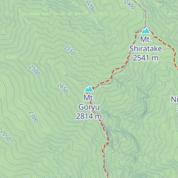 Map of Mt. Goryu