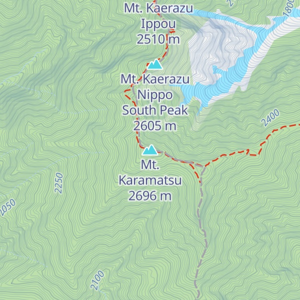 Map of Mt. Karamatsu