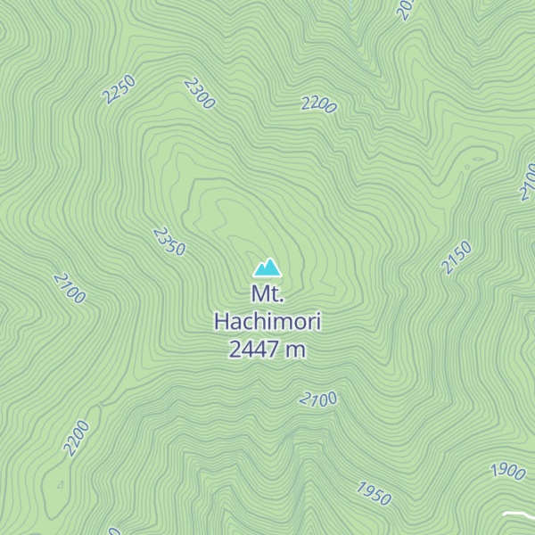 Map of Mt. Hachimori