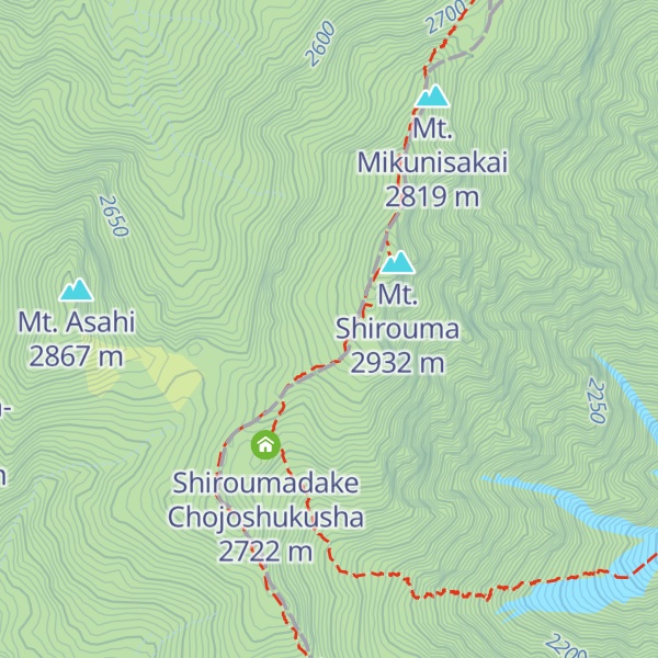 Map of Hakuba Sanso