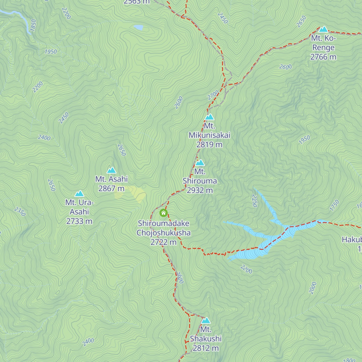 Hakuba Sanso map
