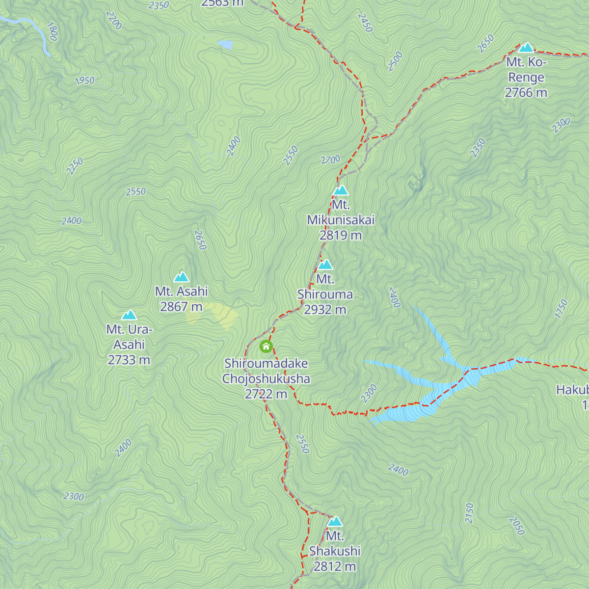 Hakuba Sanso map