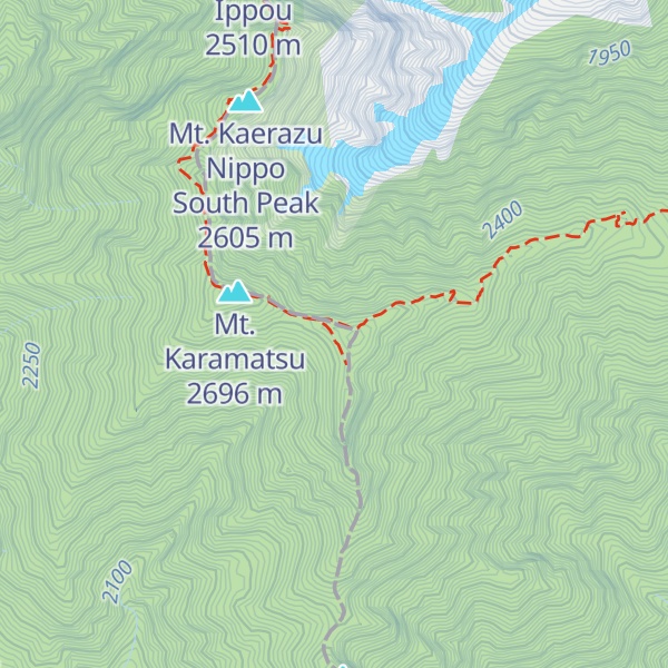 Map of Karamatsudake Chōjō Sansō