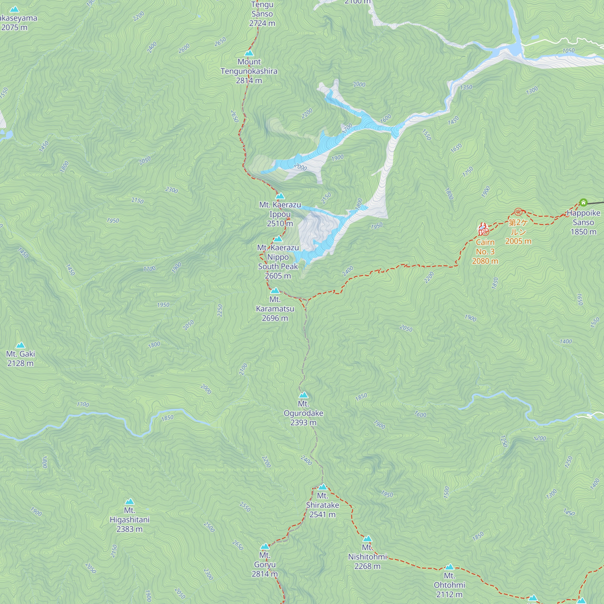 Karamatsudake Chōjō Sansō map