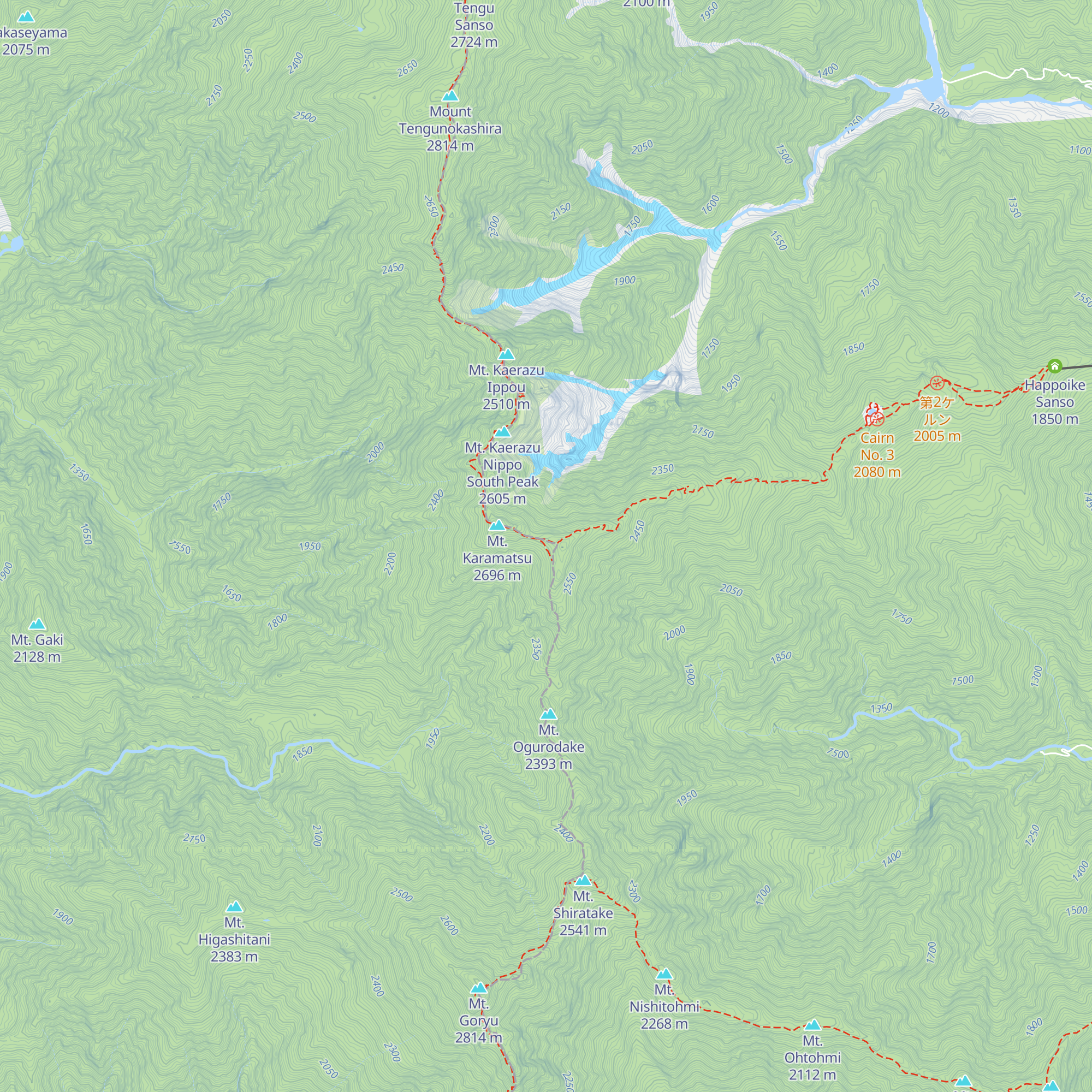 Karamatsudake Chōjō Sansō map