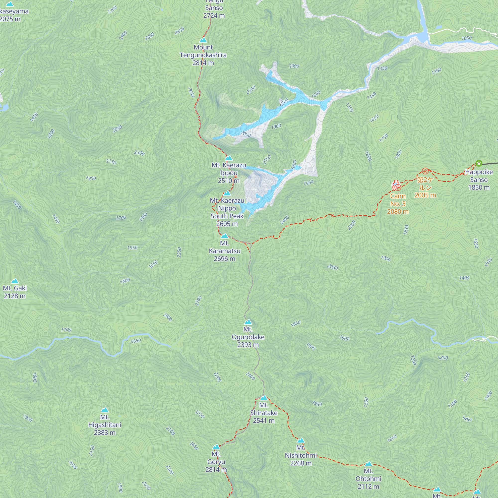 Karamatsudake Chōjō Sansō map