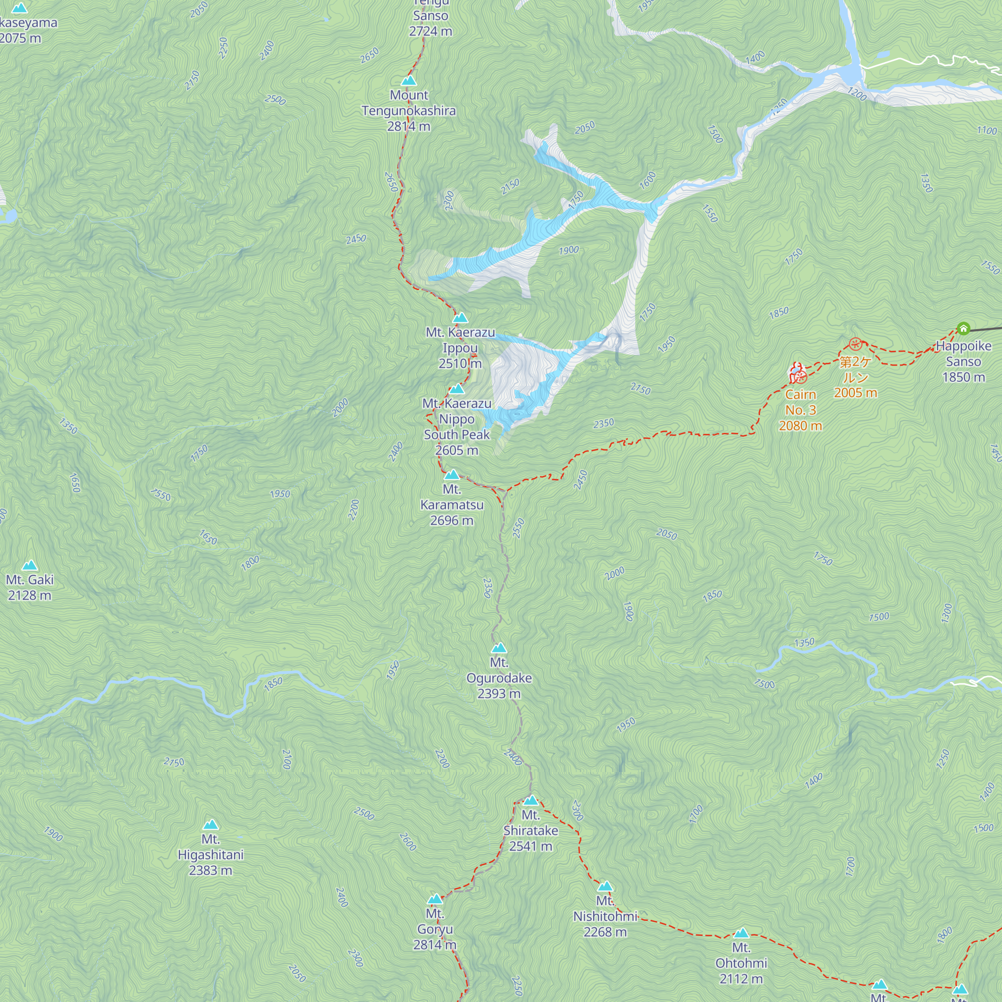 Karamatsudake Chōjō Sansō map