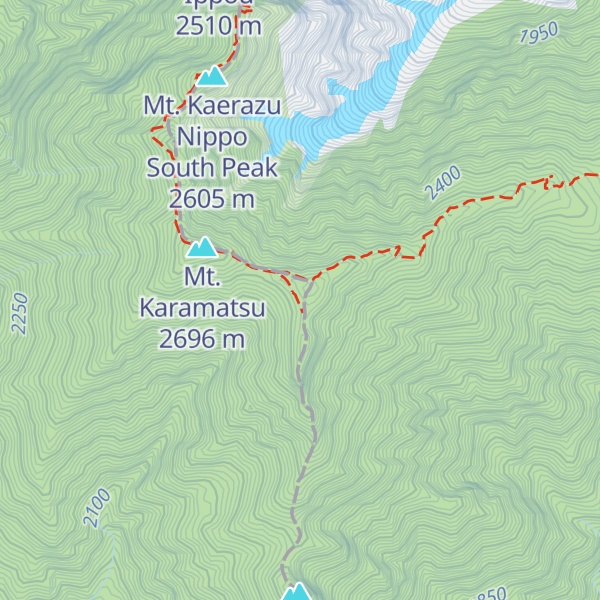 Map of Karamatsudake Chōjō Sansō