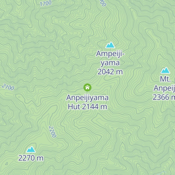 Map of Anpeijiyama Hut