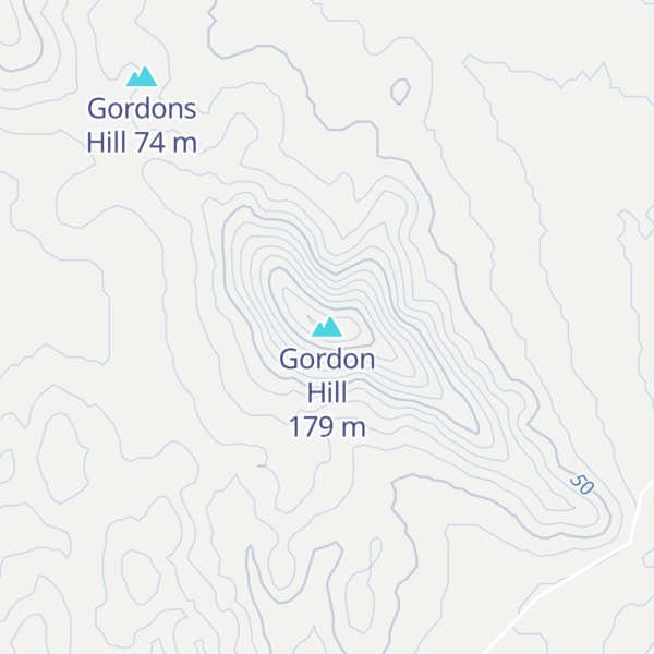 Map of Gordon Hill