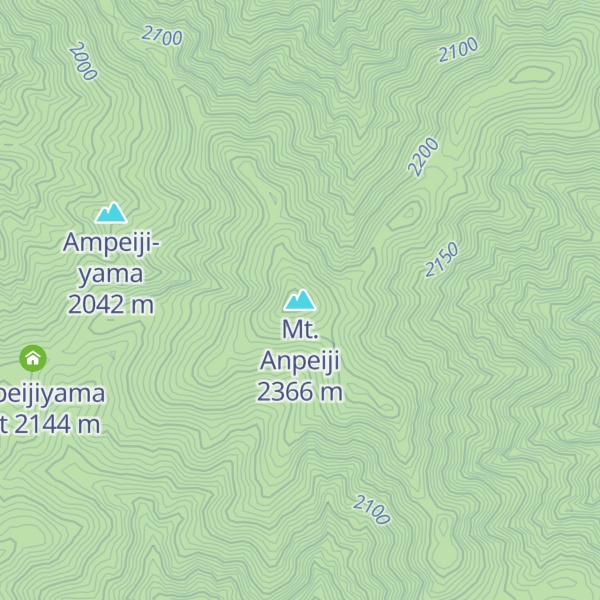 Map of Mt. Anpeiji