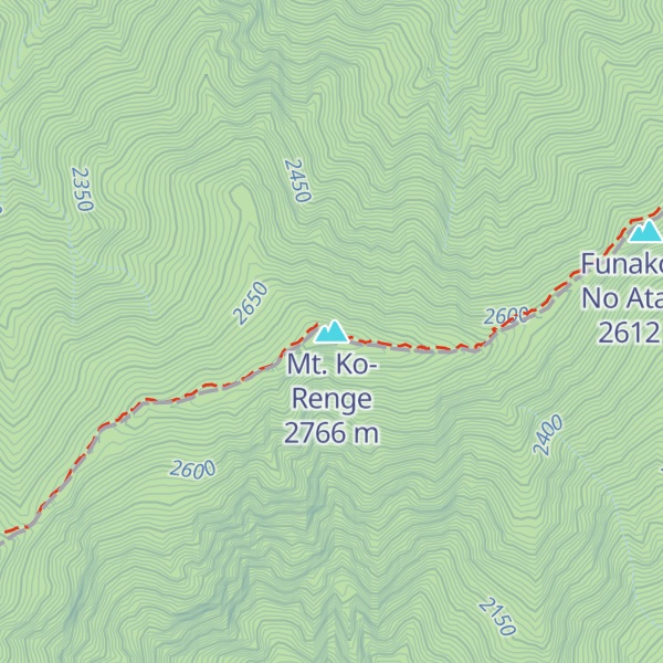 Map of Mt. Ko-Renge