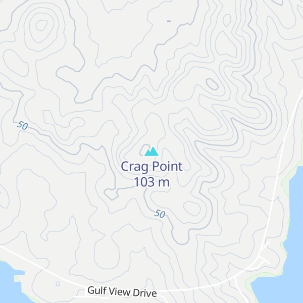 Map of Crag Point