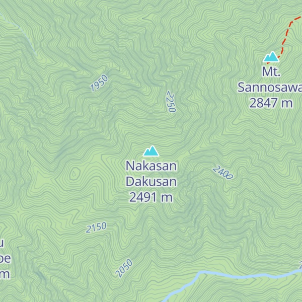 Map of Nakasan Dakusan