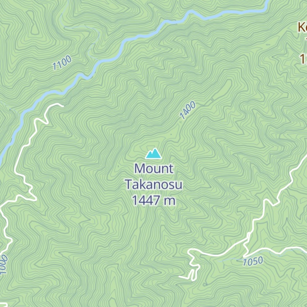 Map of Mount Takanosu