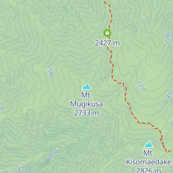 Map of Mt. Mugikusa