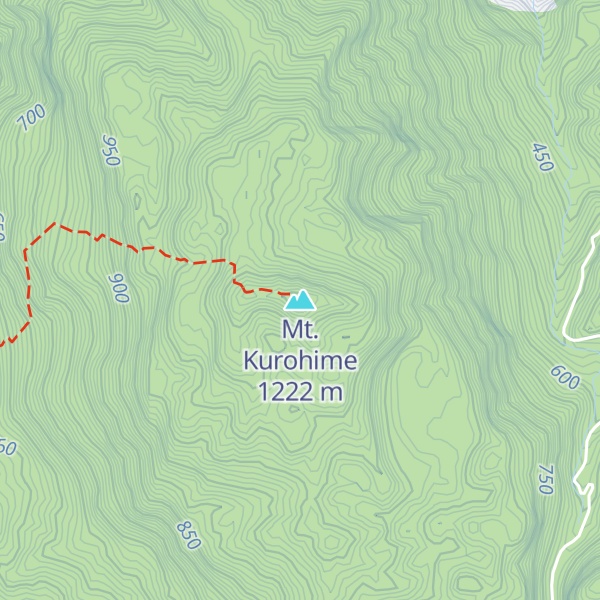 Map of Mt. Kurohime