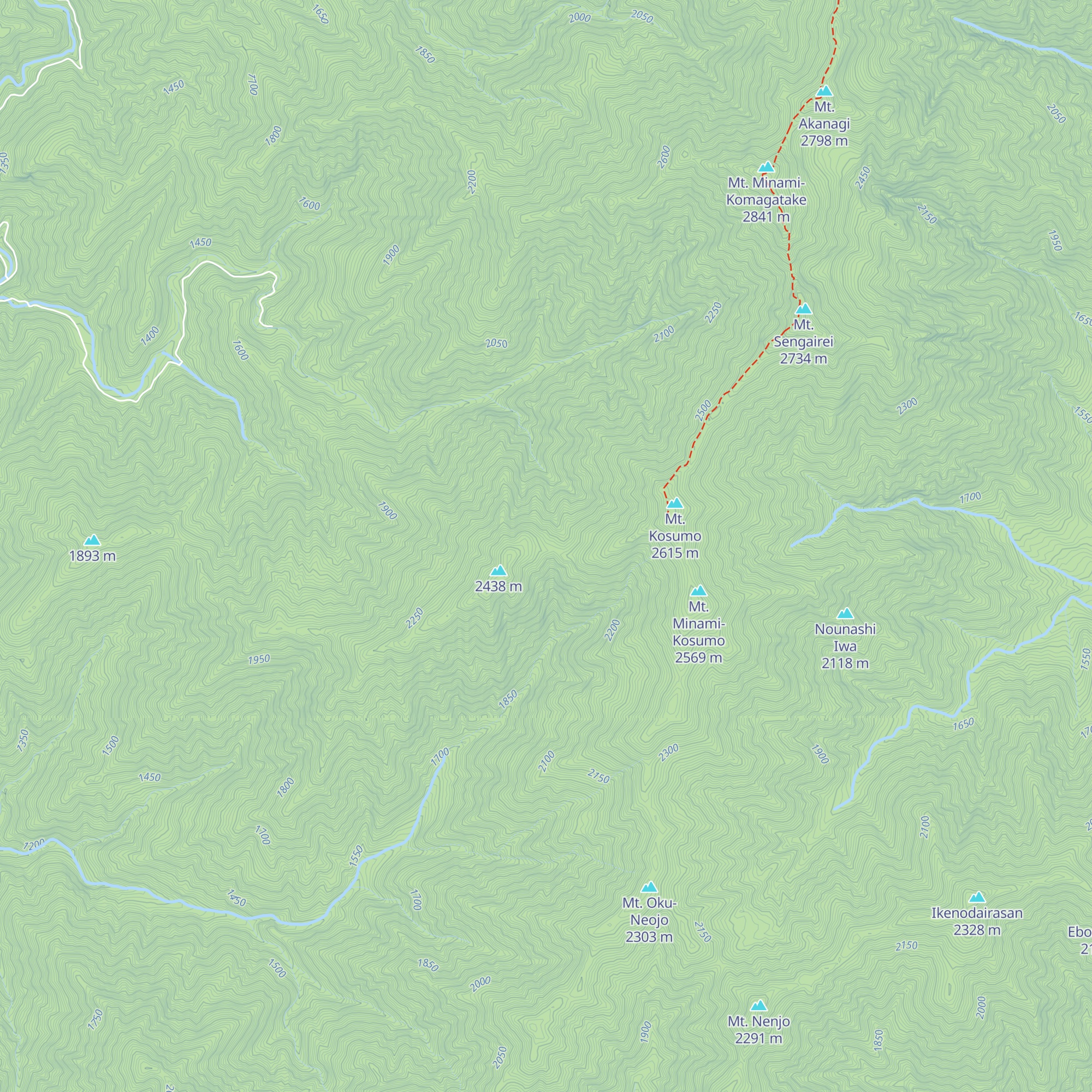 Etsu Hyaku Hinan Koya map