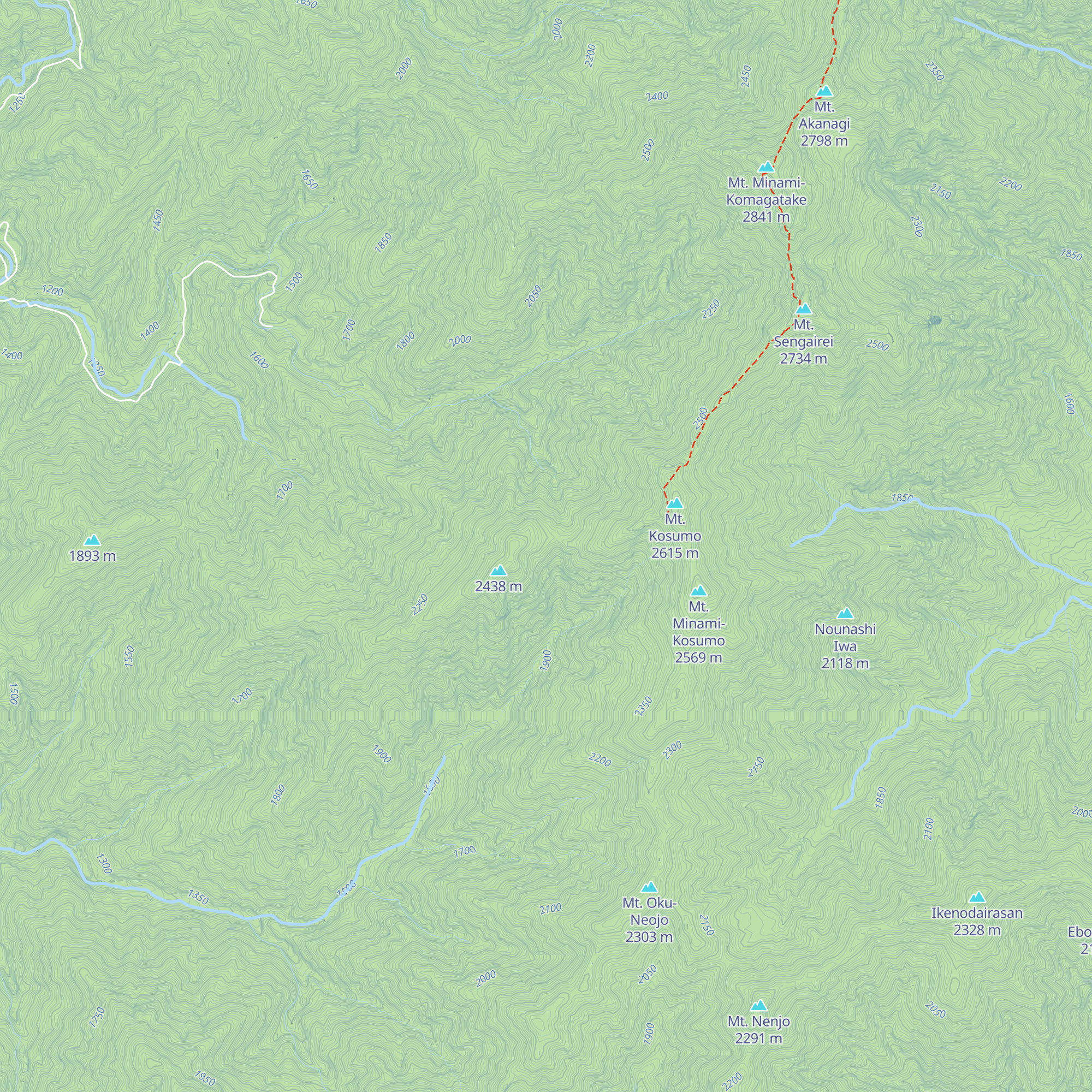 Etsu Hyaku Hinan Koya map