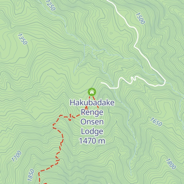Map of Hakubadake Renge Onsen Lodge
