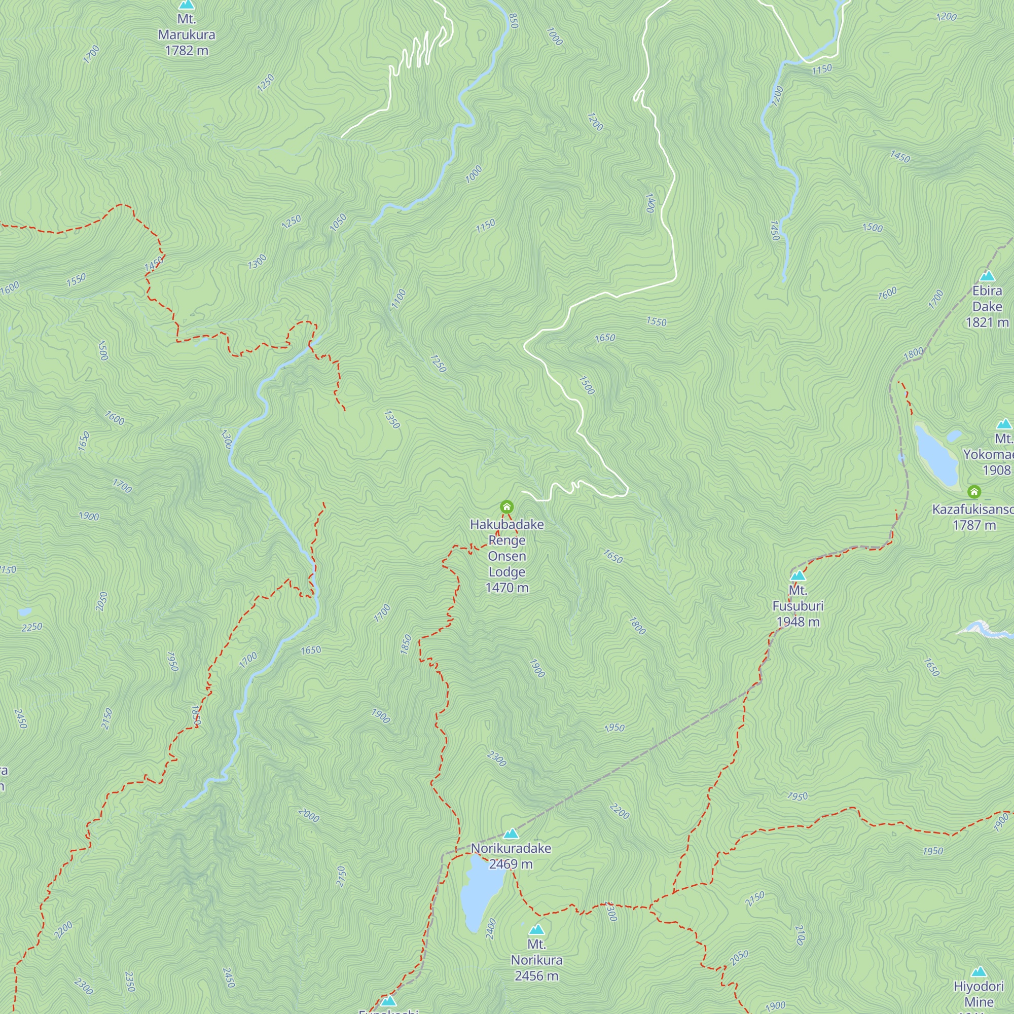 Hakubadake Renge Onsen Lodge map