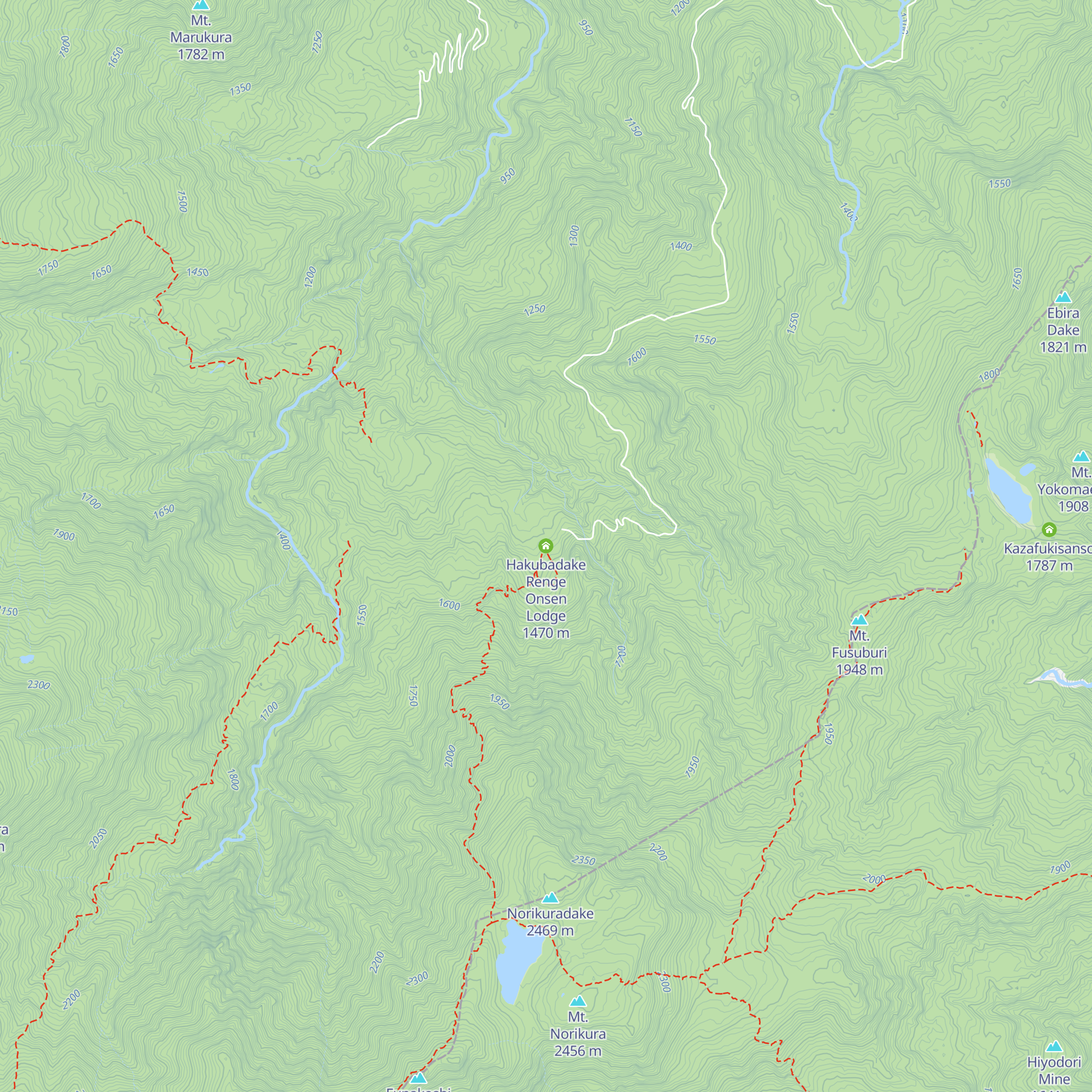 Hakubadake Renge Onsen Lodge map