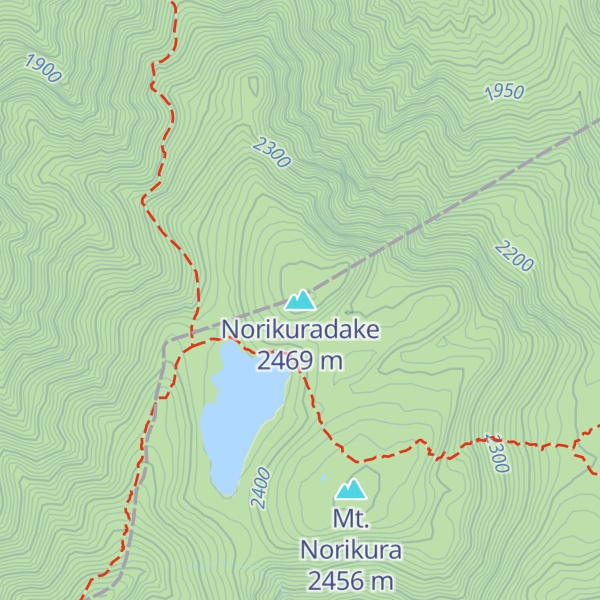 Map of Norikuradake