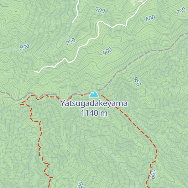 Map of Yatsugadakeyama