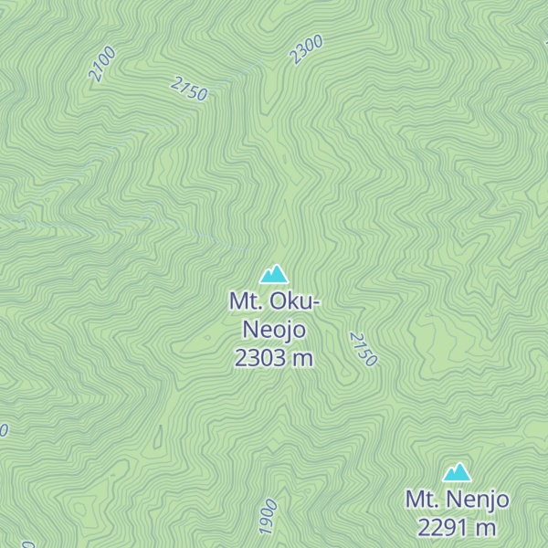 Map of Mt. Oku-Neojo