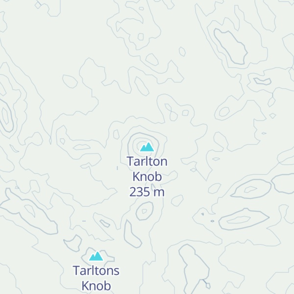 Map of Tarlton Knob