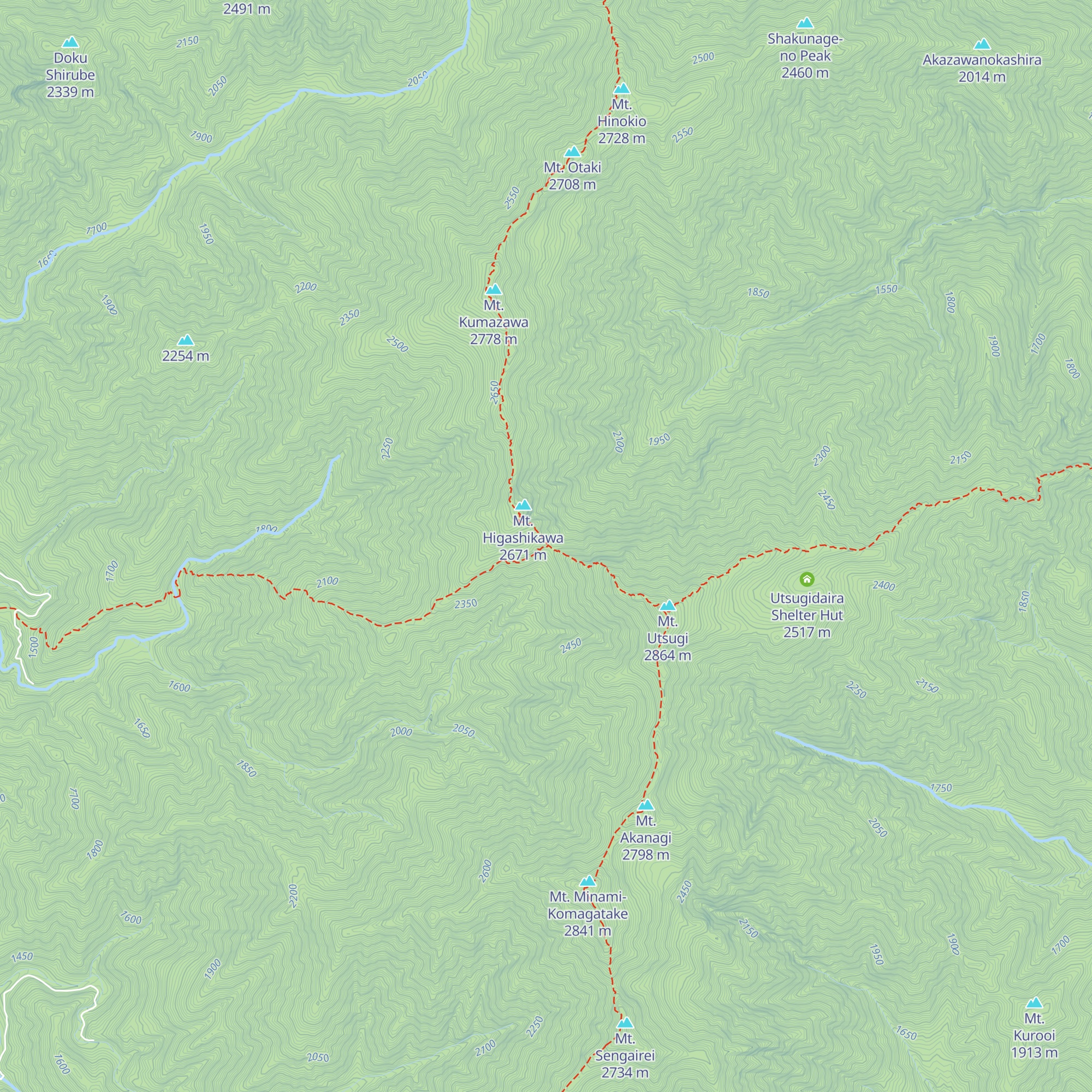 Kisodono Sansou map