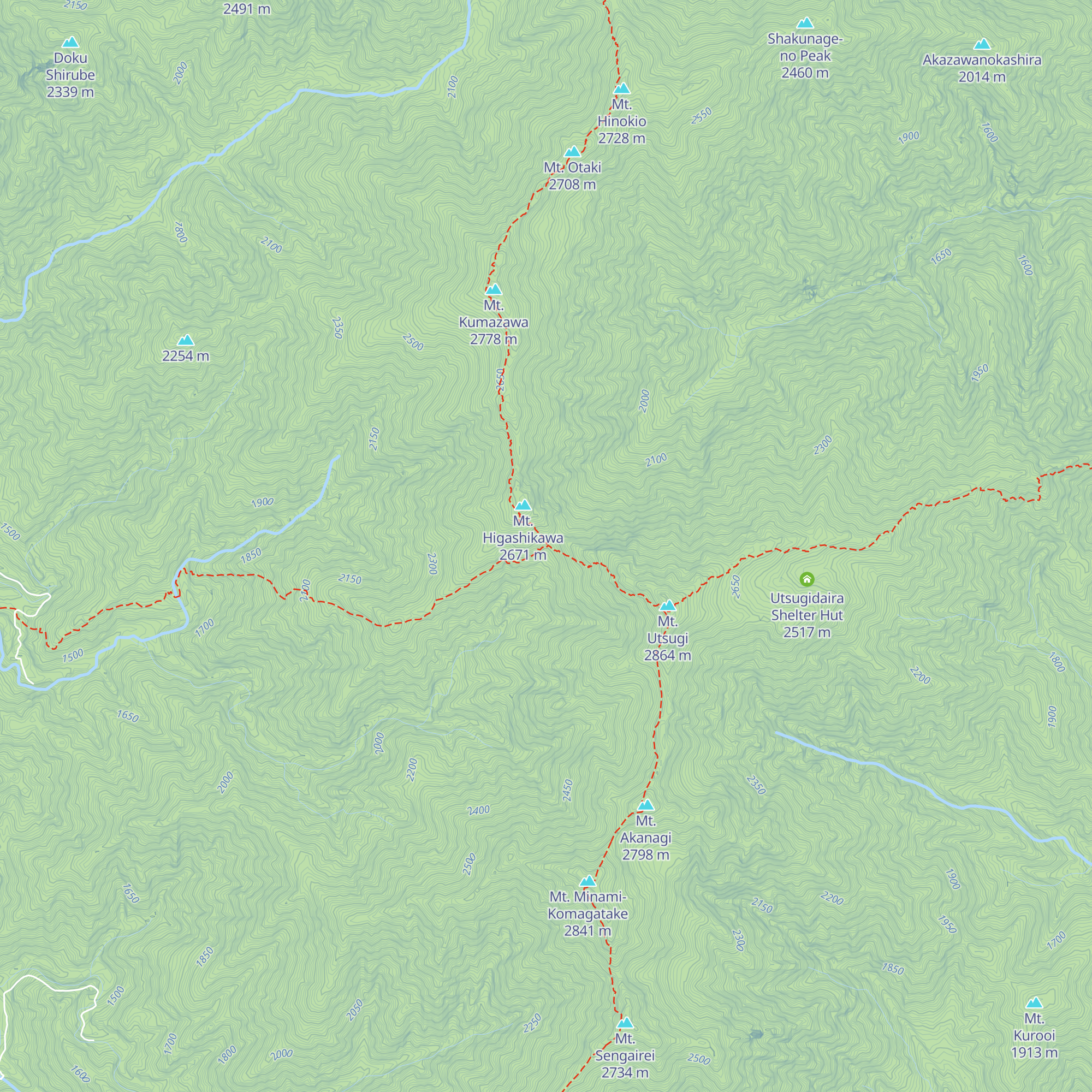 Kisodono Sansou map