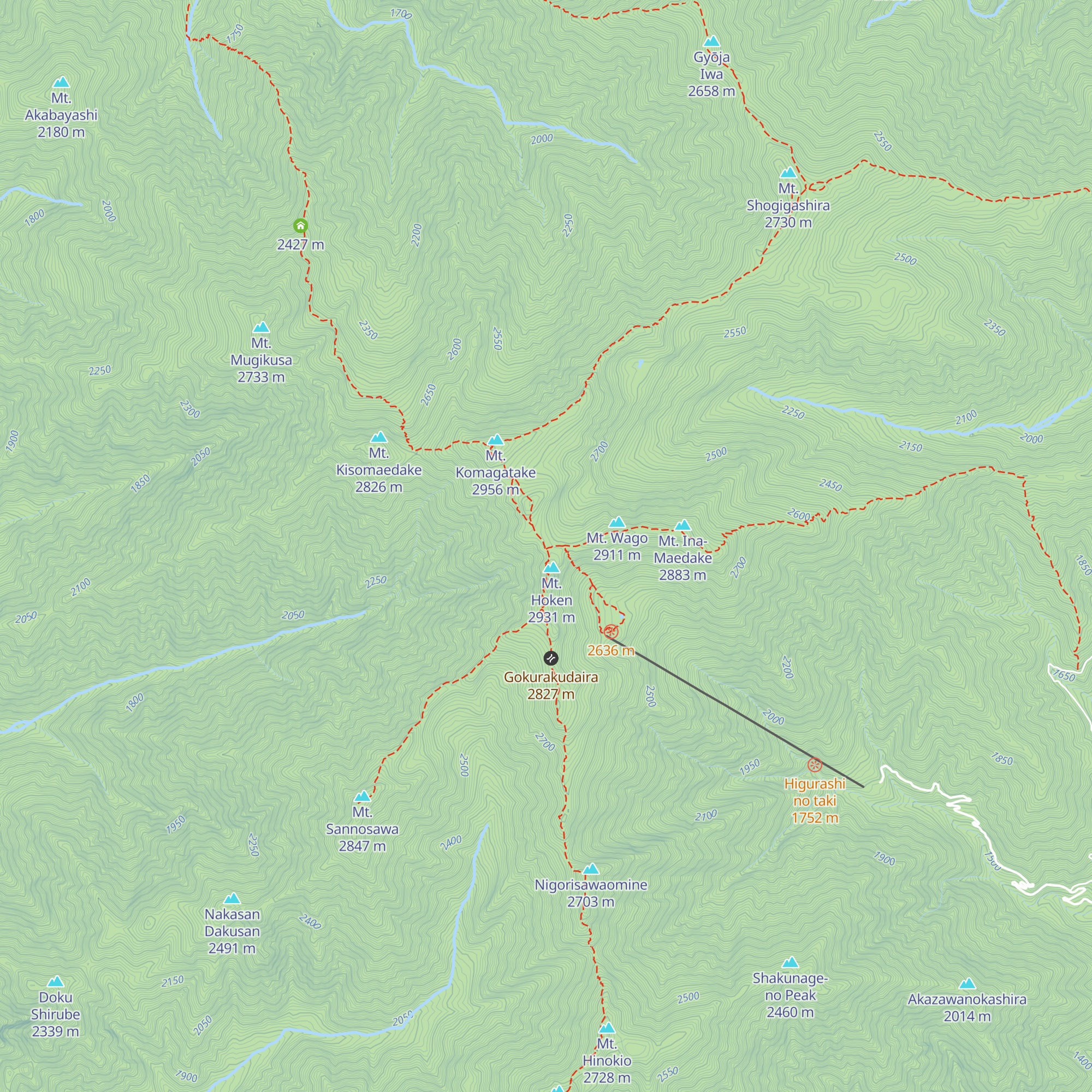 Houken-Sansou map