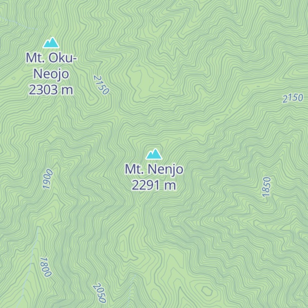 Map of Mt. Nenjo