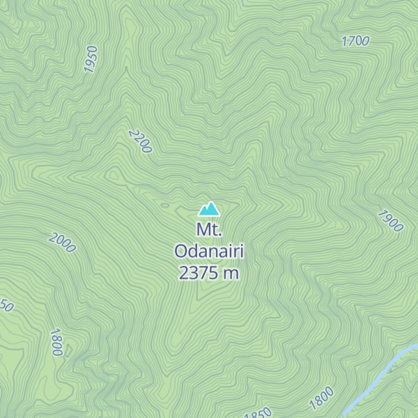 Map of Mt. Odanairi