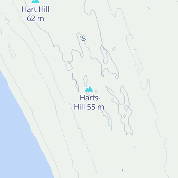 Map of Harts Hill