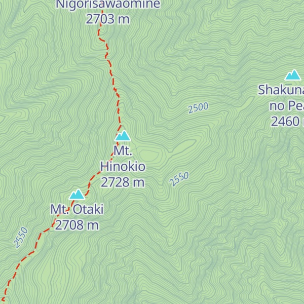 Map of Hinokio Hut
