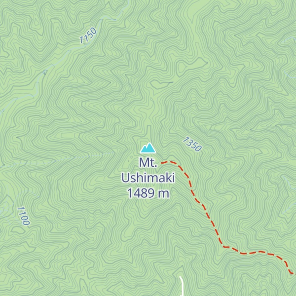 Map of Mt. Ushimaki