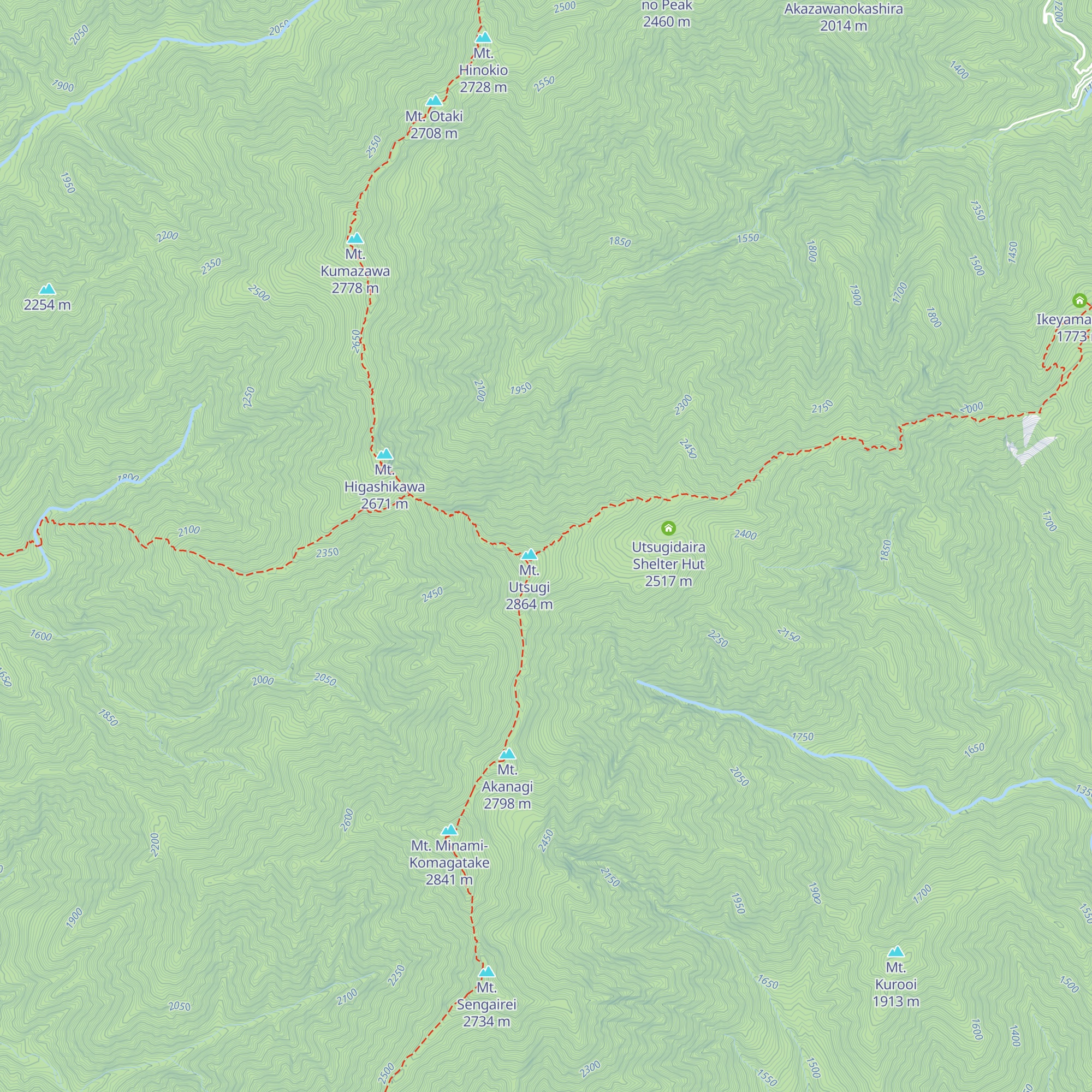 Komaho Hutte map