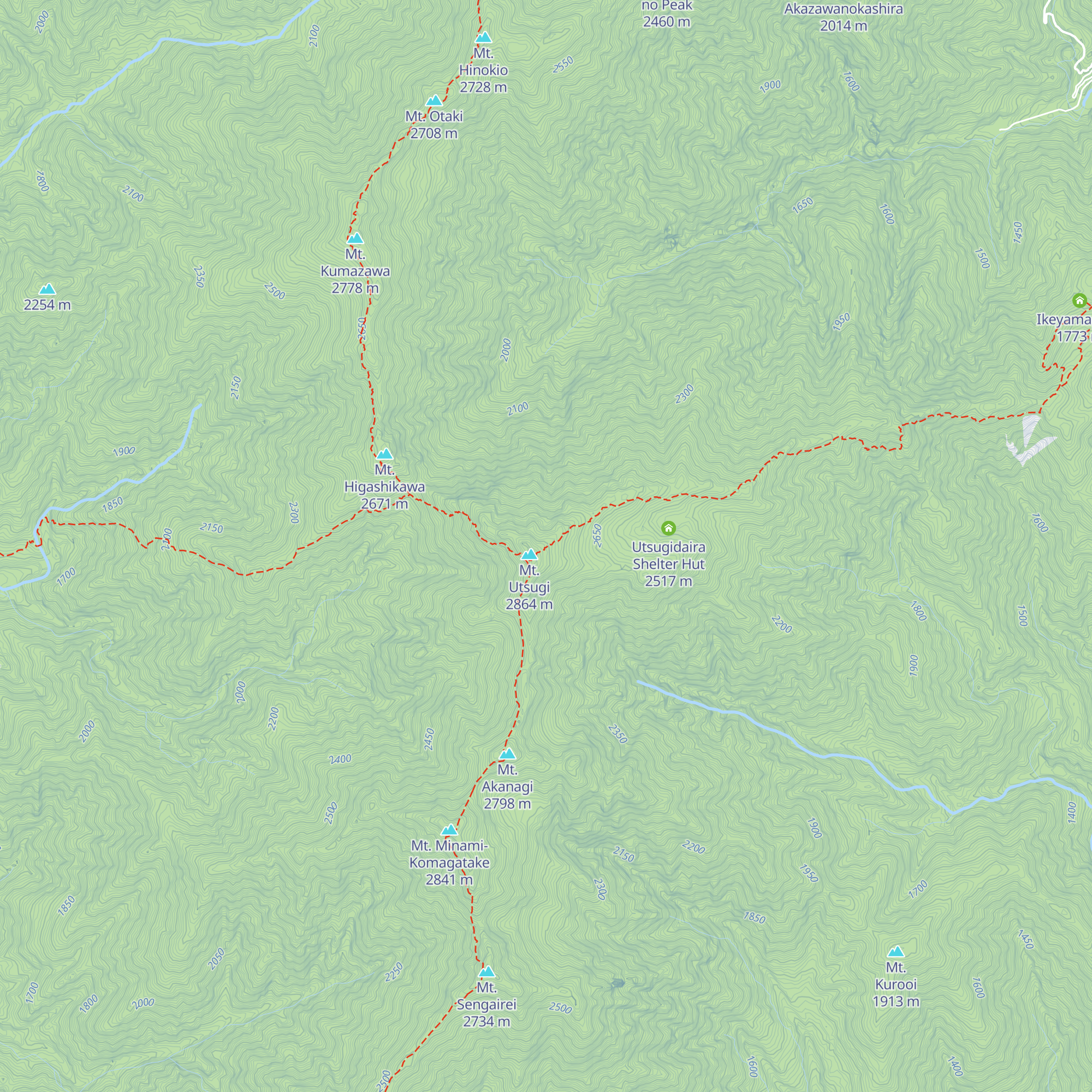 Komaho Hutte map