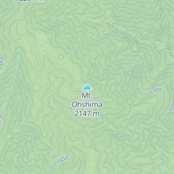 Map of Mt. Ohshima
