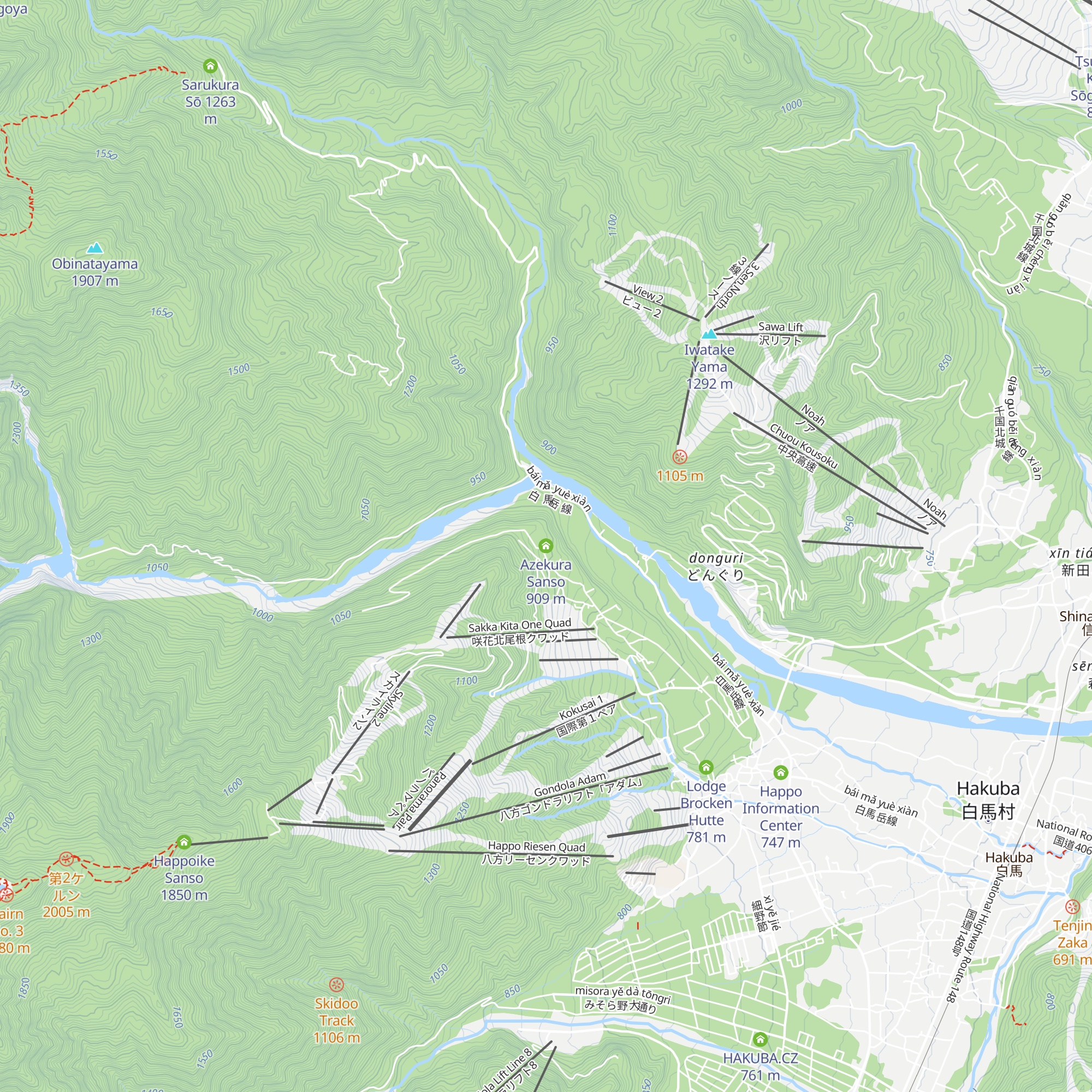Azekura Sanso map